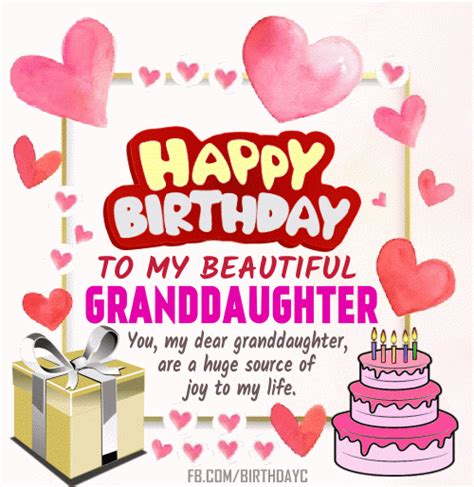 happy birthday granddaughter gif